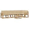 vidaXL Conjunto de sof&aacute;s de exterior 7 uds. 6 plaza y Beige