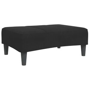 vidaXL Reposapi&eacute;s de terciopelo negro 77x55x31 cm