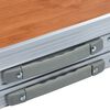 vidaXL Mesa de camping plegable de aluminio 180x60 cm