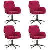 vidaXL Sillas de escritorio giratorias 4 uds. Terciopelo