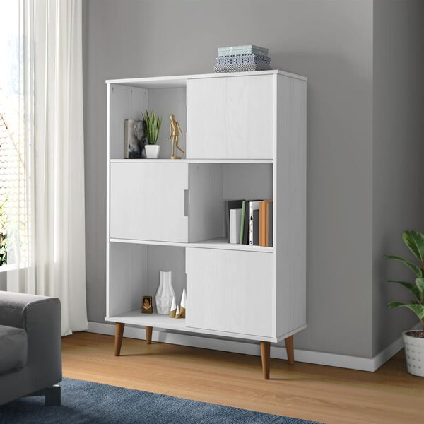 vidaXL Librer&iacute;a MOLDE madera maciza de pino marr&oacute;n 90x35x133,5 cm