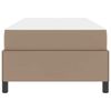 vidaXL Estructura de cama con colch&oacute;n Capuchino 90 x 200 cm tela