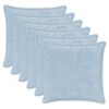 vidaXL Funda de almohada 6 uds. HOUTEN Azul Claro 30 x 30 cm
