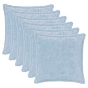 vidaXL Funda de almohada 6 uds. HOUTEN Azul Claro 30 x 30 cm