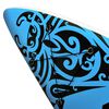 vidaXL Juego de tabla de paddle surf inflable azul 366x76x15 cm