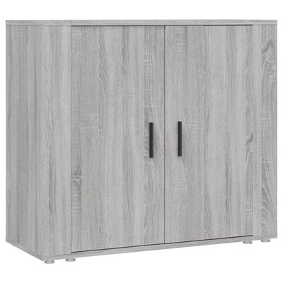 vidaXL Aparador de madera contrachapada gris Sonoma 80x33x70 cm