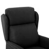vidaXL Sillón reclinable de tela negro