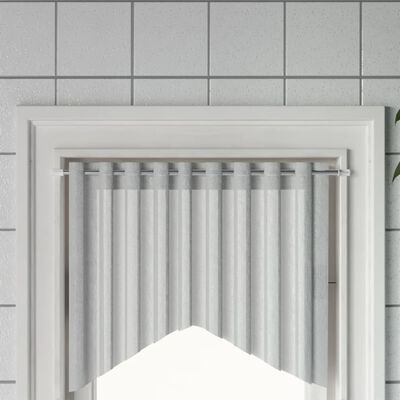 vidaXL Rieles de cortina 2 uds aluminio blanco y plateado 40-60 cm