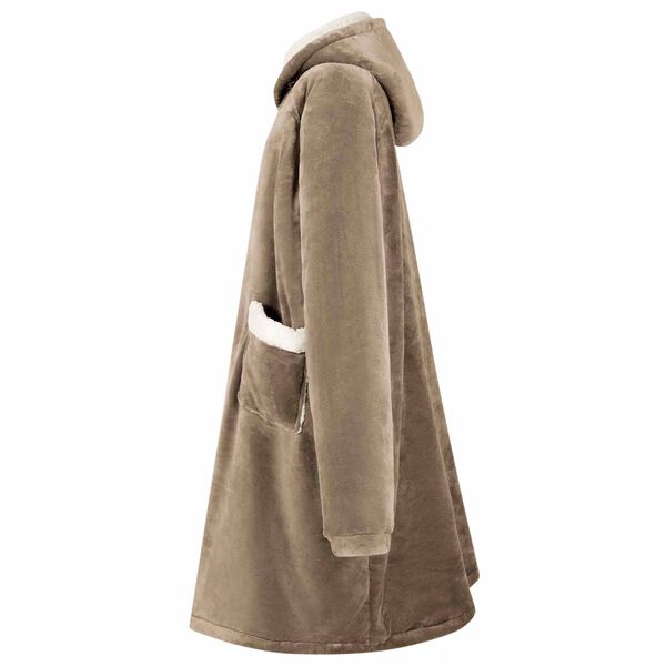 vidaXL Sudadera manta Camel 112 x 94 cm Forro Polar y Franela
