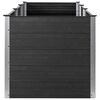 vidaXL Arriate elevado de WPC gris 300x100x91 cm