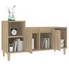 vidaXL Mueble para TV madera contrachapada roble Sonoma 100x35x55 cm
