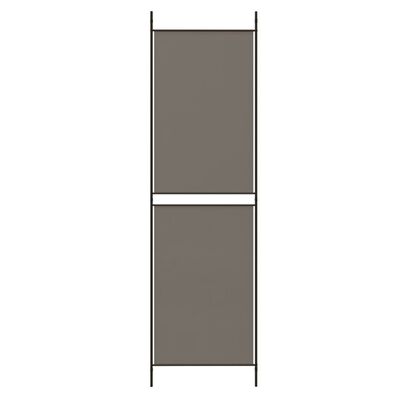 vidaXL Biombo divisor de 6 paneles de tela gris antracita 300x200 cm