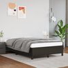 vidaXL Estructura de cama sin colch&oacute;n cuero sint&eacute;tico negro 120x190 cm