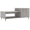 vidaXL Mesa de centro madera contrachapada gris Sonoma 100x50x45 cm