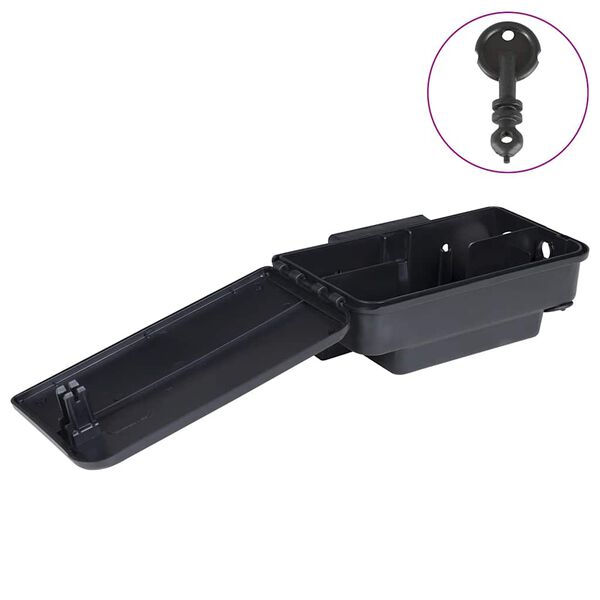 vidaXL Trampas para ratones 12 uds. negro 22x12,5x7,5 cm
