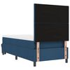 vidaXL Cama tipo Box Spring con cabecera Azul 100 x 200 cm tela