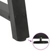 vidaXL Patas para mesa de centro en forma de A (2 unidades), antracita, 60 x (30-31) cm, acero