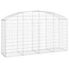 vidaXL Cesta gaviones forma arco hierro galvanizado 200x50x100/120 cm