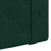 vidaXL Cabecera Colgante Verde oscuro 100 x 55 x 5 cm Terciopelo