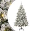 vidaXL &Aacute;rbol de Navidad artificial 180 cm 300 LED Blanco C&aacute;lido