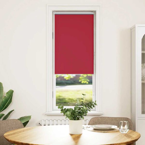 vidaXL Estor Enrollable Opaco Rojo 55x175 cm Tela Ancho 50,7 cm