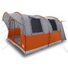 vidaXL Tienda de campa&ntilde;a de coche 4 personas impermeable gris-naranja