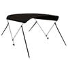 vidaXL Toldo bimini de 2 arcos negro 150x120x110 cm