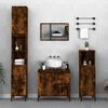 vidaXL Armario de ba&ntilde;o madera contrachapada roble ahumado 65x33x60 cm