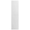vidaXL Armario de madera contrachapada blanco brillante 100x50x200 cm