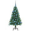 vidaXL &Aacute;rbol de Navidad artificial Verde 120 cm PVC y Acero y Pl&aacute;stico