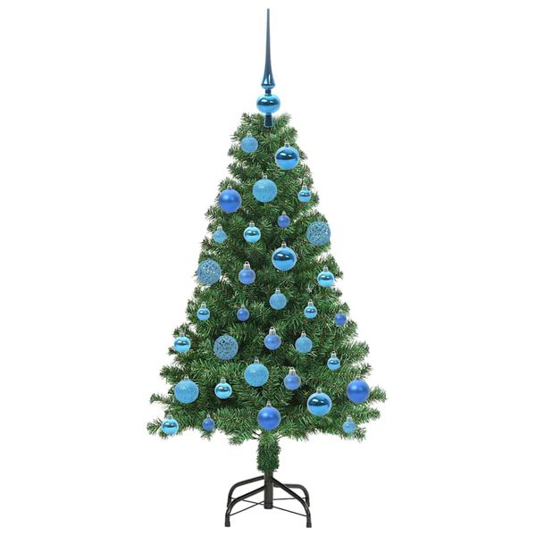 vidaXL &Aacute;rbol de Navidad artificial Verde 120 cm PVC y Acero y Pl&aacute;stico