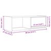 vidaXL Muebles de TV 2 uds Blanco 80x31x25,5 cm Madera de ingenier&iacute;a