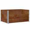 vidaXL Collares de palets 3 uds madera maciza de pino marr&oacute;n 120x80 cm