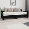 vidaXL Sofá cama extraíble sin colchón negro 2x(90x200) cm