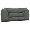 vidaXL Estructura de cama sin colch&oacute;n Hvar tela gris oscuro 100x203 cm