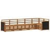 vidaXL Conjunto de sof&aacute;s de exterior 6 uds. Natural