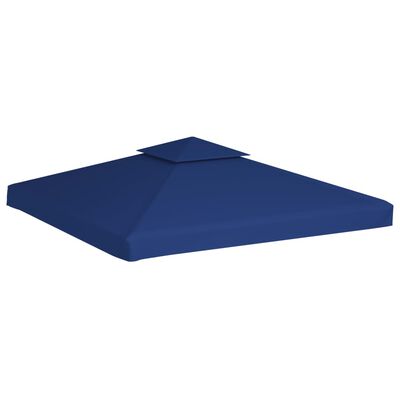 vidaXL Cubierta de repuesto de cenador 310 g/m² azul oscuro 3x3 m