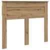 vidaXL Cabecero Roble artesanal Madera contrachapada