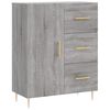 vidaXL Aparador de madera de ingenier&iacute;a gris Sonoma 69,5x34x90 cm