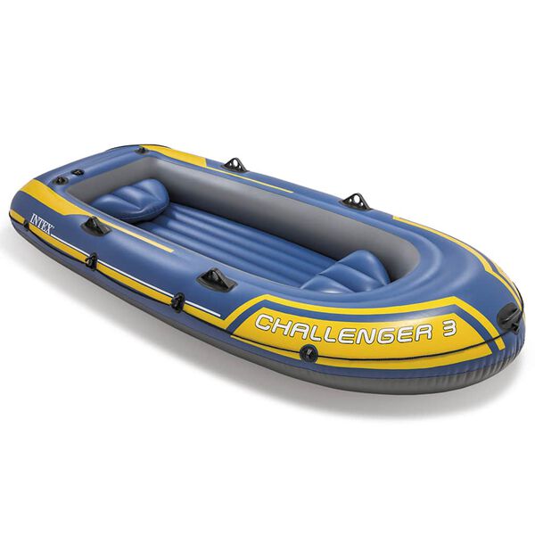 Intex Set barca inflable con remos y bomba Challenger 3 68370NP