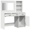 vidaXL Mesa de tocador con cajón 2 pcs Blanco 78.5 x 41 x 135 cm