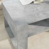 vidaXL Mesa de Caf&eacute; Gris Concreto 92 x 53 x 45 cm Madera de ingenier&iacute;a
