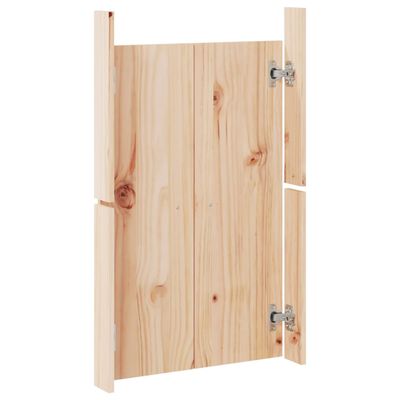 vidaXL Puertas de cocina exterior 2 uds madera maciza pino 50x9x82 cm
