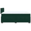vidaXL Cama box spring con colch&oacute;n terciopelo verde oscuro 120x200 cm