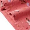 Pijama infantil de manga larga rosa 128