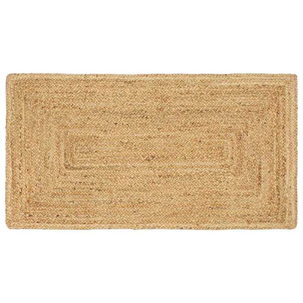 vidaXL Alfombra de área Beige 60 x 110 cm yute