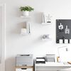 vidaXL Estante de pared 4 pcs M&aacute;rmol 23 x 23,5 x 4 cm