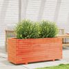 vidaXL Jardinera madera maciza de pino marr&oacute;n cera 110x40x49,5 cm