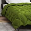 vidaXL Edred&oacute;n de Invierno Verde 220 x 140 cm Microfibra