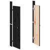 vidaXL Puertas de cocina exterior MEPPEL 2 uds madera pino negro 50x9x82 cm